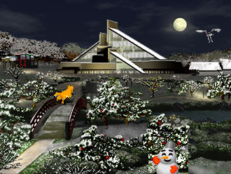 NTT WEBサイト内SHOCKWAVEアニメーション冬